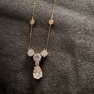 Nadri Gold and Crystal Necklace
